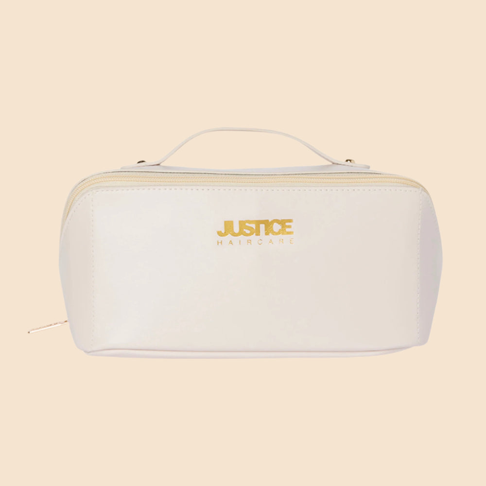 Justice Haircare Cream Cosmetic Bag